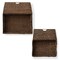 Casafield Water Hyacinth Rectangular Storage Baskets with Lids, Multipurpose Shelf Organization Totes for Bedroom, Bathroom, Laundry, Home Office